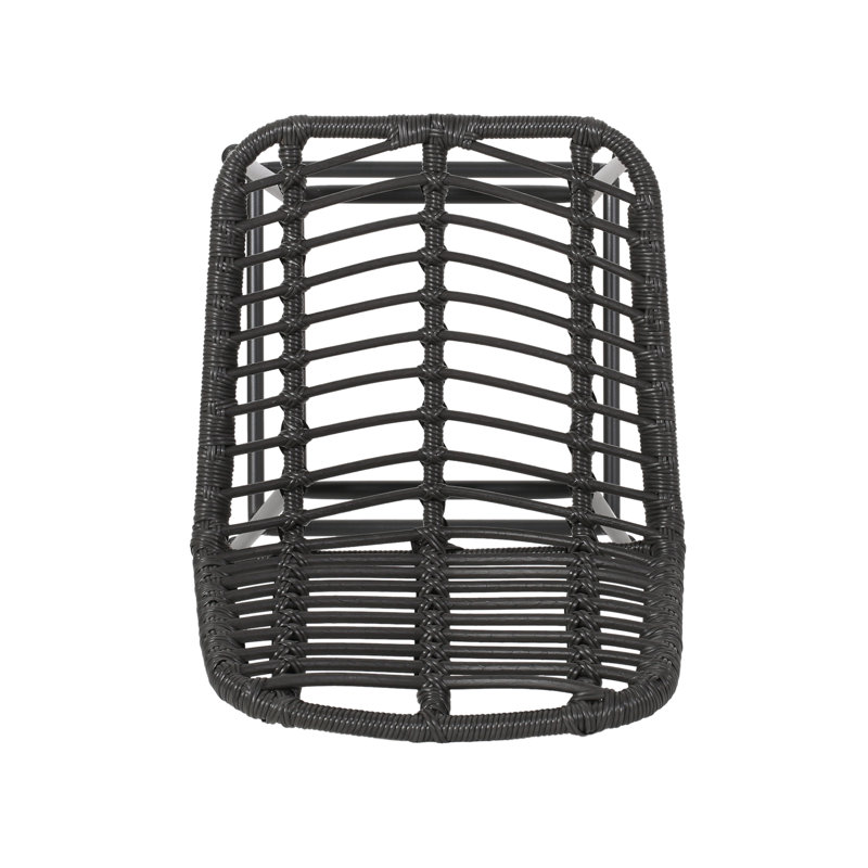 Oliver Enloe Wicker Outdoor 28.75'' Bar Stool & Reviews Wayfair